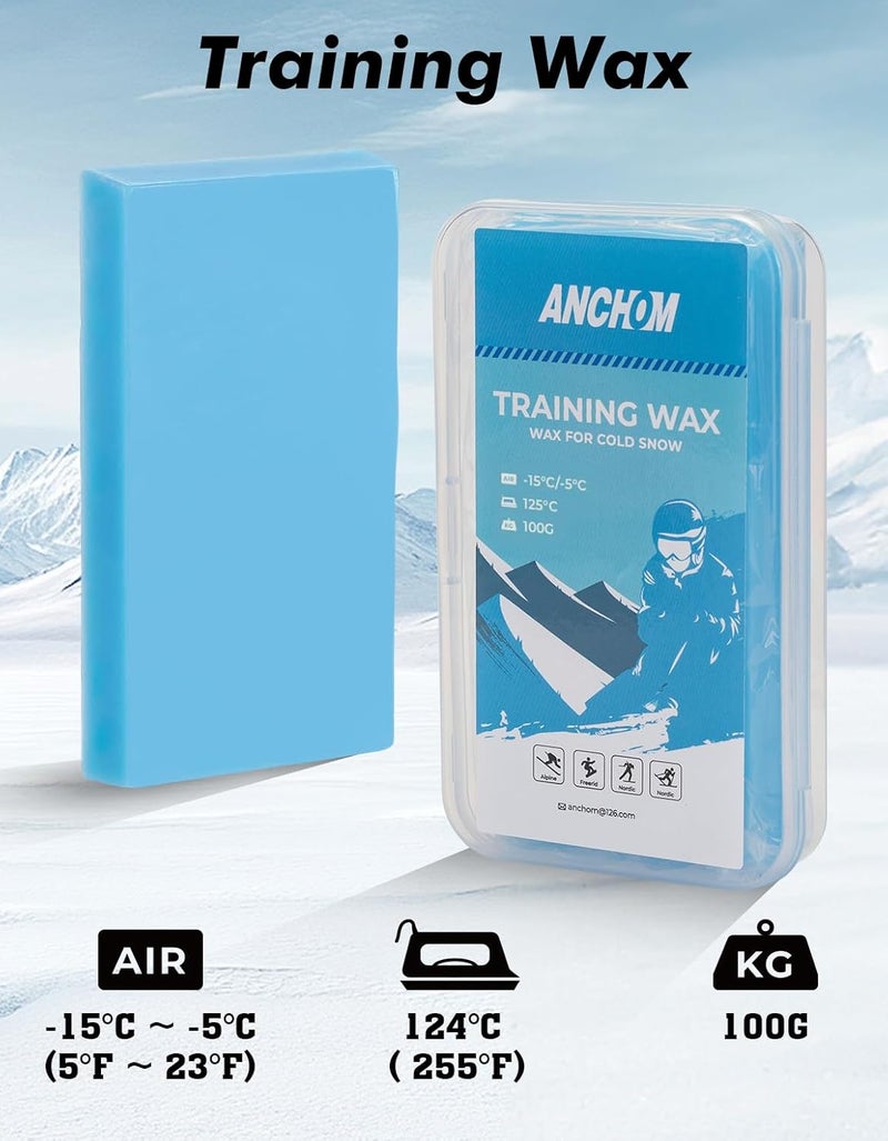ANCHOM Store Ski Snowboard Tuning Kit, Complete Ski Snowboard Waxing Kit with Waxing Iron, Wax, Edge Tools, Carry Bag, Base Repair, Professional Tuning Equipment - Image 4